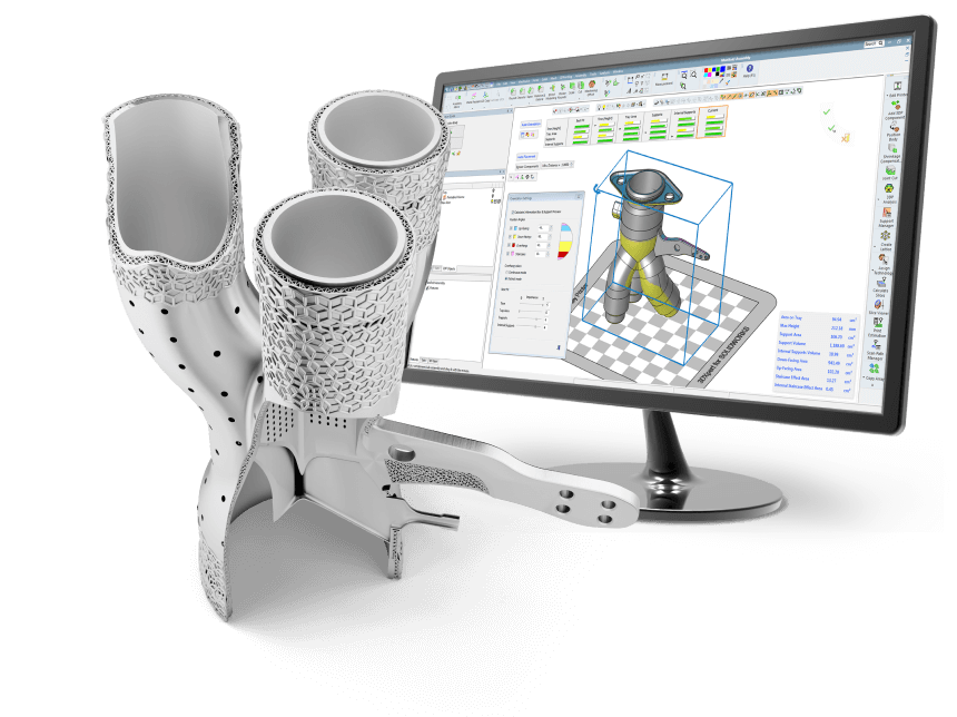 Software multifuncional de fabricação de aditivos industriais